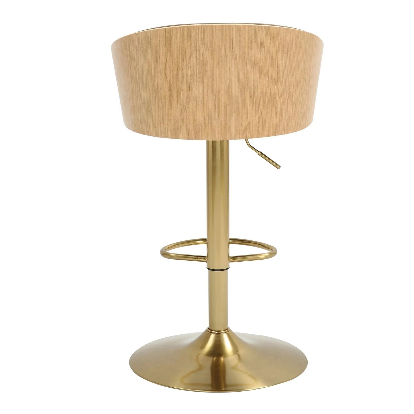 Cilla Gas Lift Swivel Bar Stool Gold