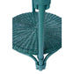 Wenglor Rattan Side Table in Forest Green top