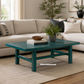 Brielle Solid Pine Coffee Table - Teal