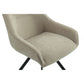 CARLOW FABRIC DINING CHAIR FAWN COLOURED - MyChocolateWood