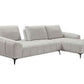 Joaquin Fabric 3-Seater Modular Corner Sofa with Sliding Backrest & RHF Chaise - Sky
