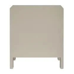 JAYLA LARGE BEIGE 2-DRAWER LARGE BEDSIDE TABLE - MyChocolateWood