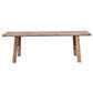 HARLOW SOLID HARDWOOD RUSTIC BENCH EXTRA LARGE NATURAL 180X46X50