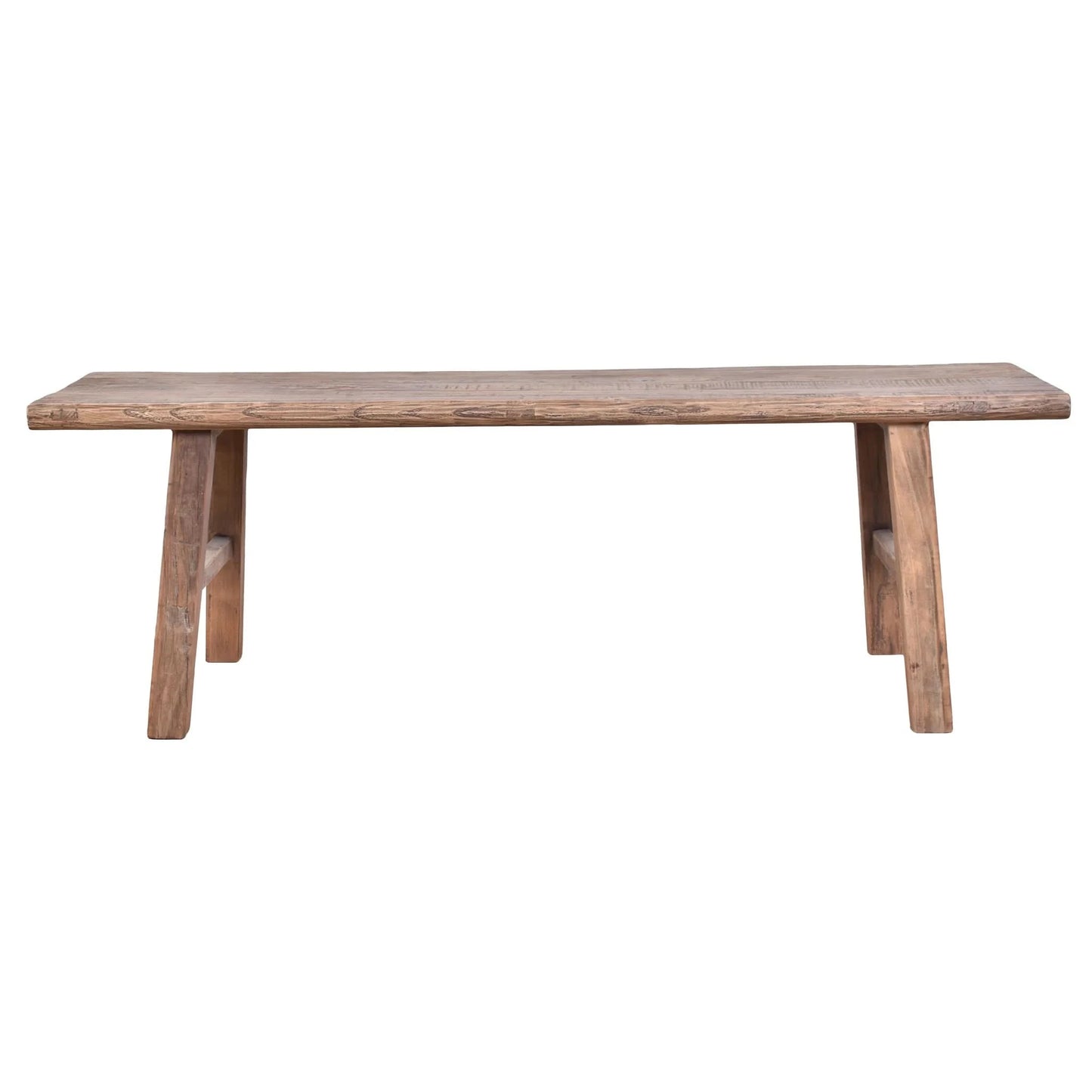 HARLOW SOLID HARDWOOD RUSTIC BENCH EXTRA LARGE NATURAL 180X46X50