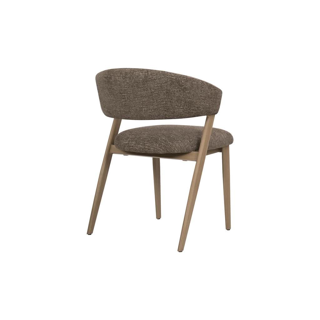 Leemor Fabric Dining Chair Taupe/Light Smoke Colour