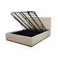 ZADIA GAS LIFT STORAGE QUEEN SIZE BED SMOKE - MyChocolateWood