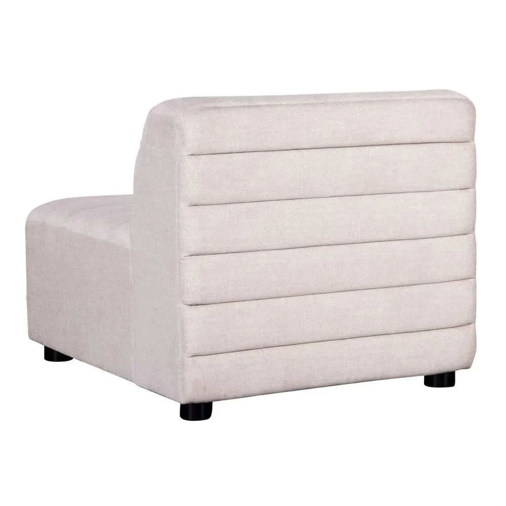 MEREDITH  OCCASIONAL CHAIR LOUNGE CHAIR ARMCHAIR NATURAL LINEN - BEIGE - MyChocolateWood