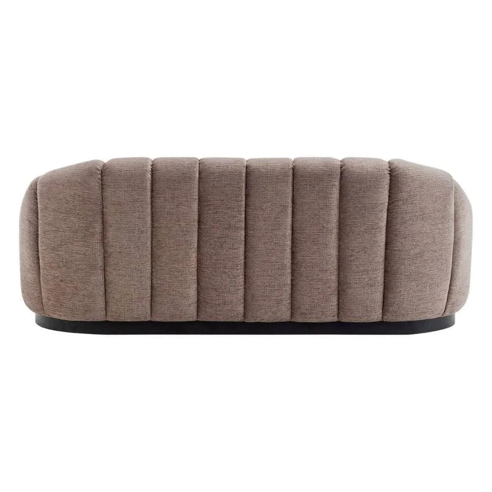 MADELEY 2.5-SEATER CHENILLE SOFA MINK - MyChocolateWood
