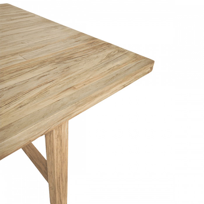 JOELLE PINEWOOD SQUARE DINING TABLE DISTRESSED NATURAL 120CM - MyChocolateWood