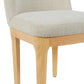 SET OF 2 DURAM LINEN DINING CHAIRS NATURAL/OATMEAL - MyChocolateWood