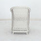 DANARA OUTDOORS RATTAN DINING CHAIR WHITE FADED GREY - MyChocolateWood