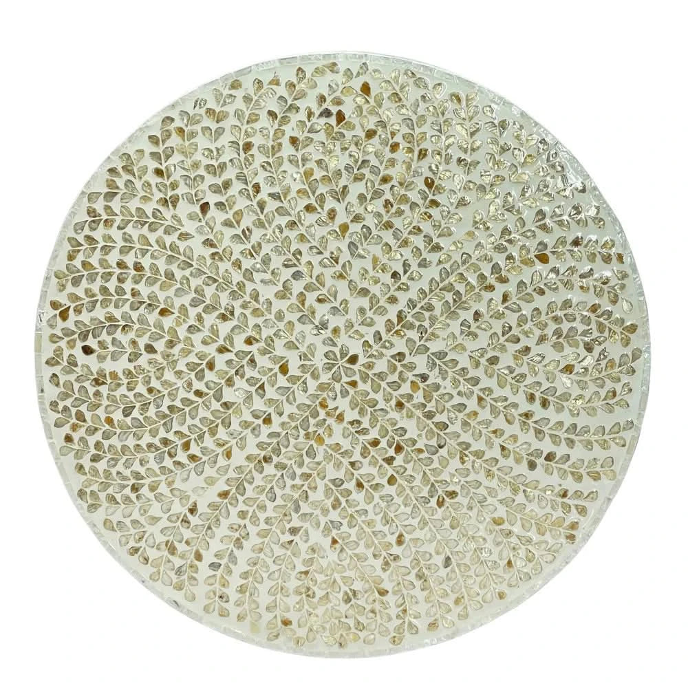 CLARISSE MOTHER OF PEARL HAND MADE COFFEE TABLE - MyChocolateWood