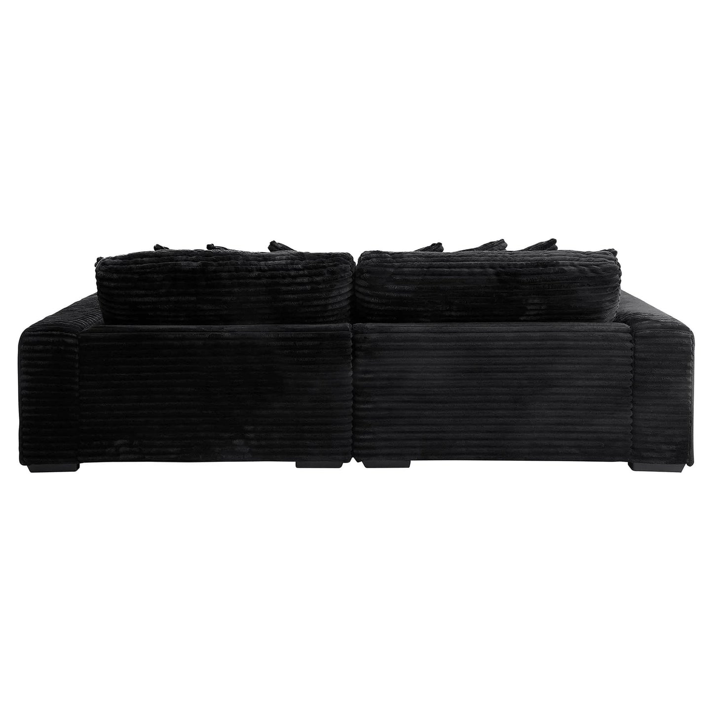 Karel Corduroy 2-Seater Sofa Bed in Charcoal