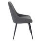 ERSKINE DINING CHAIR GREY CORDED FABRIC - MyChocolateWood