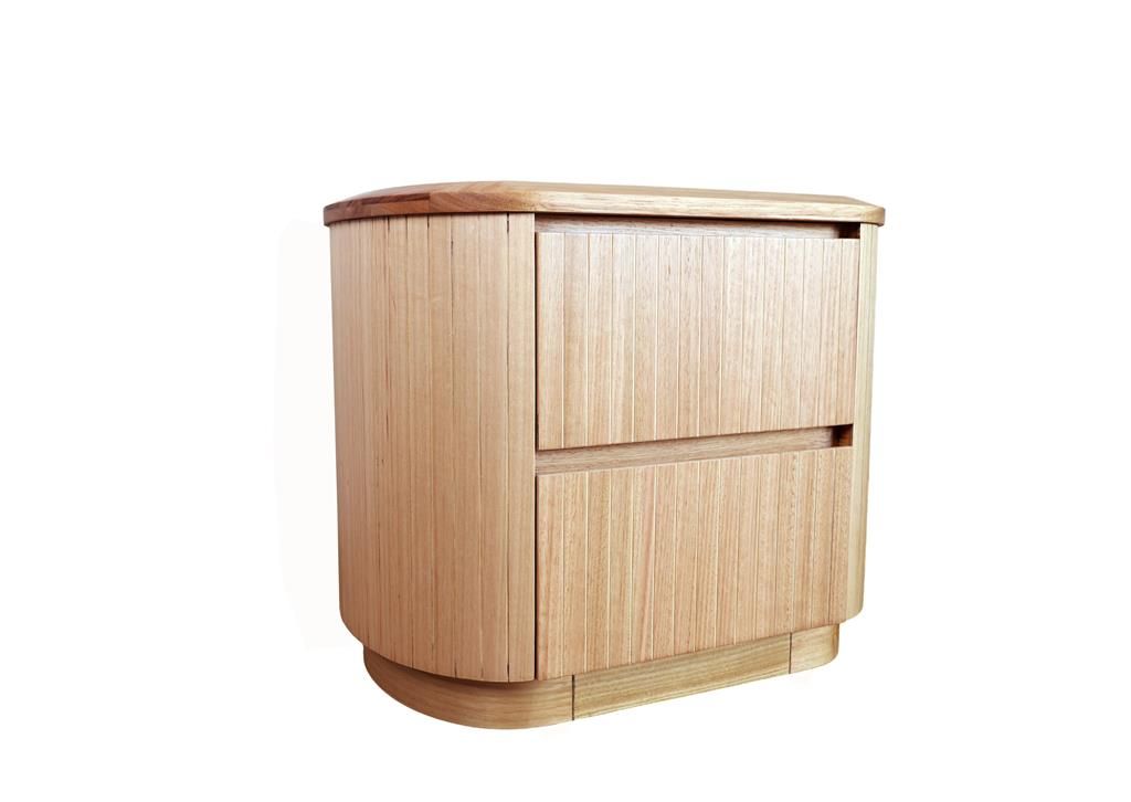 REMY SOLID & VENEER ASH TIMBER BEDSIDE TABLE NATURAL - MyChocolateWood