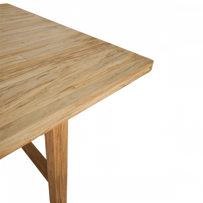 JOELLE PINEWOOD SQUARE DINING TABLE DISTRESSED RUSTIC 120CM - MyChocolateWood