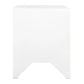 JAYLA SMALL WHITE  2-DRAWER BEDSIDE TABLE - MyChocolateWood
