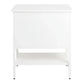 MORETTI 2-DRAWER BEDSIDE TABLE SATIN WHITE SMALL - MyChocolateWood