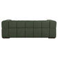 Taylor 3-Seater Mahogany Timber Sofa Sienna Moss Green