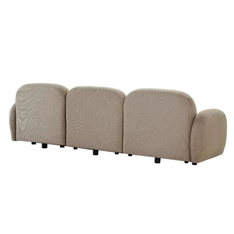 LORELEI  3-SEATER MODULAR SOFA CHENILLE - TAUPE - MyChocolateWood