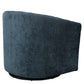 WINTHROP SWIVEL ARMCHAIR CHAIR/OCCASIONAL TEAL CHENILLE - MyChocolateWood