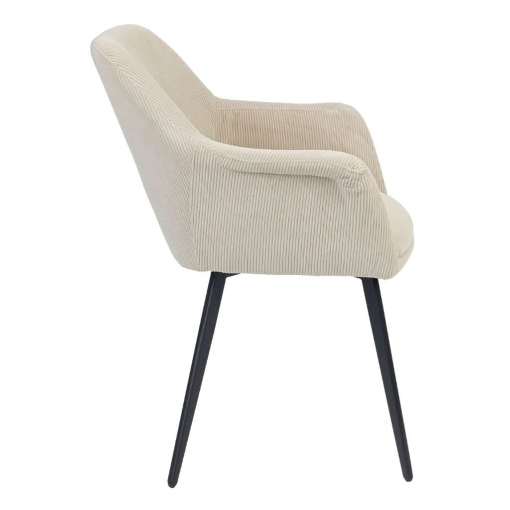 GALI HAMPTON FABRIC DINING CHAIR/ARMCHAIR BEIGE - MyChocolateWood