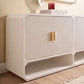 DELGARDO 4-DOOR BUFFET/SIDEBOARD WHITE - MyChocolateWood