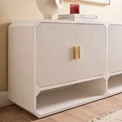 DELGARDO 4-DOOR BUFFET/SIDEBOARD WHITE - MyChocolateWood