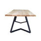ARNIK ACACIA WOOD RECTANGULAR COFFEE TABLE  OCCASIONAL TABLE NATURAL /BLACK - MyChocolateWood