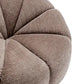 Madeley Chenille Swivel Occasional Chair in Mink - Chocolate Wood