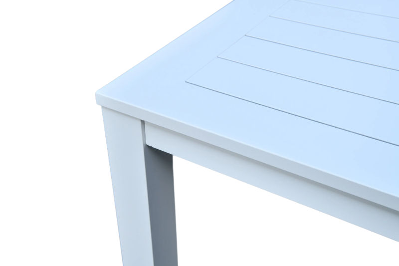 Finnigan 11 pce. Outdoor Aluminium Dining Set in White/Grey