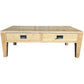 TARA SOLID OAK 2 DRAWER 2-WAY COFFEE TABLE, 120CM, NATURAL OAK - MyChocolateWood