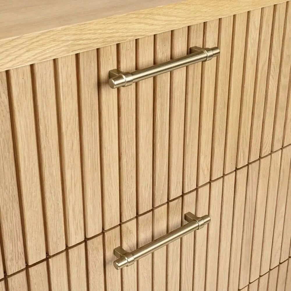 PEMBROKE OAK TIMBER 3-DRAWER CHEST OF DRAWERS NATURAL - MyChocolateWood