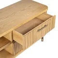 PEMBROKE OAK TIMBER 4-DRAWER TV UNIT ETU NATURAL 200CM - MyChocolateWood