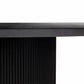 BELGRAVIA OVAL DINING TABLE 240CM SATIN BLACK - MyChocolateWood