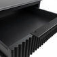 MORETTI 2-DRAWER BEDSIDE TABLE SATIN BLACK SMALL - MyChocolateWood