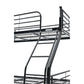CURZON  BLACK SINGLE OVER DOUBLE  BUNK BEDS - MyChocolateWood