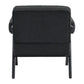 LAYTON BLACK ONYX BOUCLE ARMCHAIR/BLACK PAINTED WOOD FRAME - MyChocolateWood