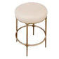 SOREN KITCHEN STOOL - BRASS /NATURAL LINEN - MyChocolateWood