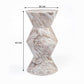TEMPO SOLID MARBLE SIDE TABLE/LAMP TABLE/ACCENT TABLE - MyChocolateWood
