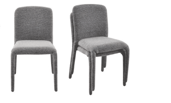 BRISCO DINING CHAIR - AUBERGINE - STACKABLE
