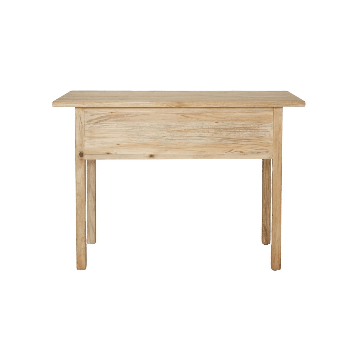 Joelle 2-Drawer Console Table in Distressed Rustic - Chocolate Wood