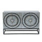 ILANA  MOTHER OF PEARL HAND MADE  2-DOOR SIDEBOARD/BUFFET - MyChocolateWood
