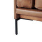 DAVIEN DARK BROWN 2.5 SEATER SOFA TOP GRAIN COW LEATHER - MyChocolateWood