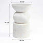 CORNELIUS  SOLID MARBLE TABLE/SIDE TABLE/LAMP TABLE/ACCENT TABLE - MyChocolateWood