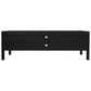 ADELLE SOLID MINDI WOOD 2-DOOR 4-DRAWER ENTERTAINMENT UNIT BLACK - MyChocolateWood