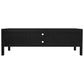 Adelle Solid Mindi Timber 2-Door 4-Drawer Entertainment Unit 180cm in Black - Chocolate Wood