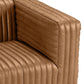 BUFFY 3-SEATER SOFA TOP GRAIN COW LEATHER  LIGHT BROWN - MyChocolateWood