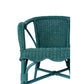 WENGLOR OCEAN BLUE RATTAN ARMCHAIR ACCENT CHAIR/ LOUNGE CHAIR - MyChocolateWood