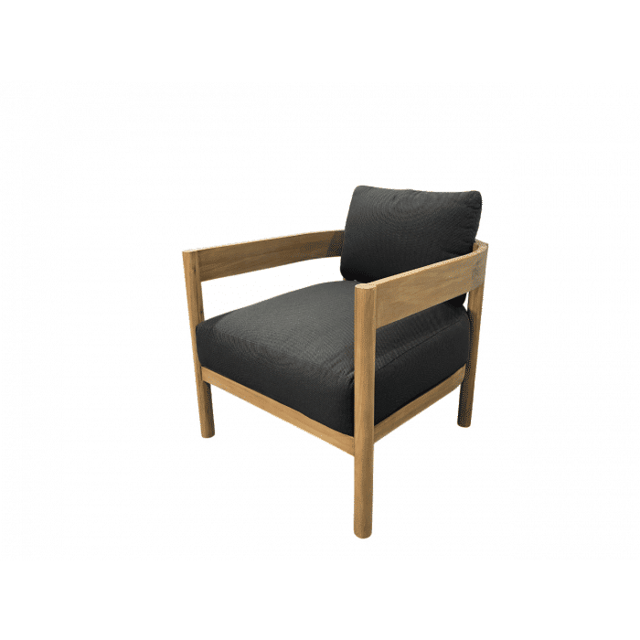 HEPBURN 4 PIECE ACACIA WOOD OUTDOORS LOUNGE SETTING FINISH LIGHT TEAK/DARK ANTHRACITE - MyChocolateWood